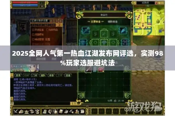 2025全网人气第一热血江湖发布网评选，实测98%玩家选服避坑法