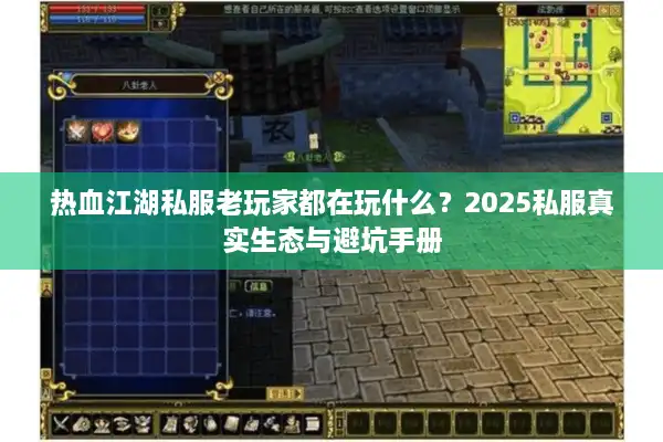 热血江湖私服老玩家都在玩什么？2025私服真实生态与避坑手册