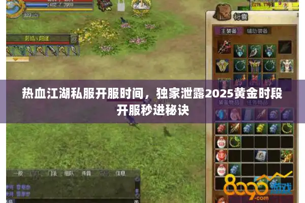 热血江湖私服开服时间，独家泄露2025黄金时段开服秒进秘诀