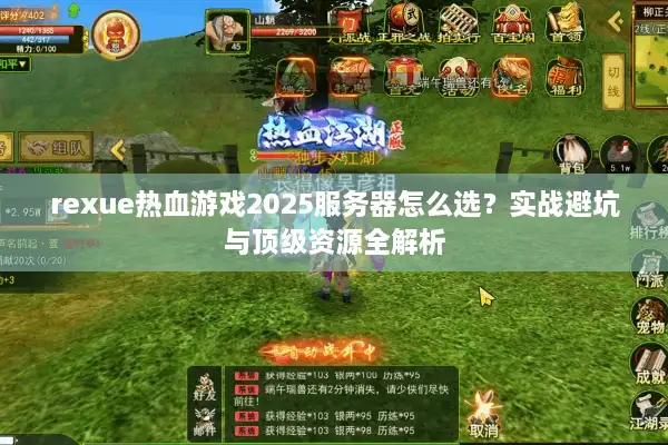 rexue热血游戏2025服务器怎么选？实战避坑与顶级资源全解析